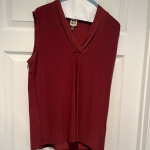 Anne Klein rust top